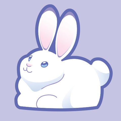 Winterbunny Vinyl Sticker